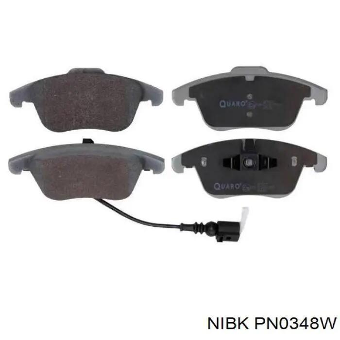 Купити PN0348W Nibk Колодки гальмівні передні, дискові