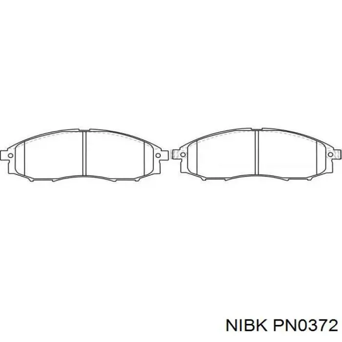 Передні тормозні колодки PN0372 Nibk