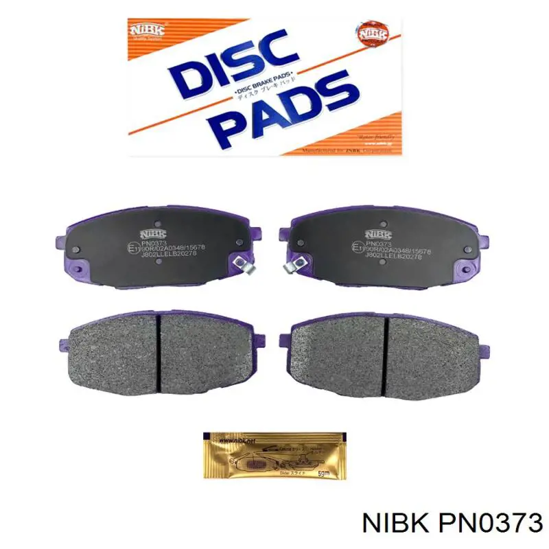Гальмівні колодки Nibk PN0373 ціна, від 19.03 USD