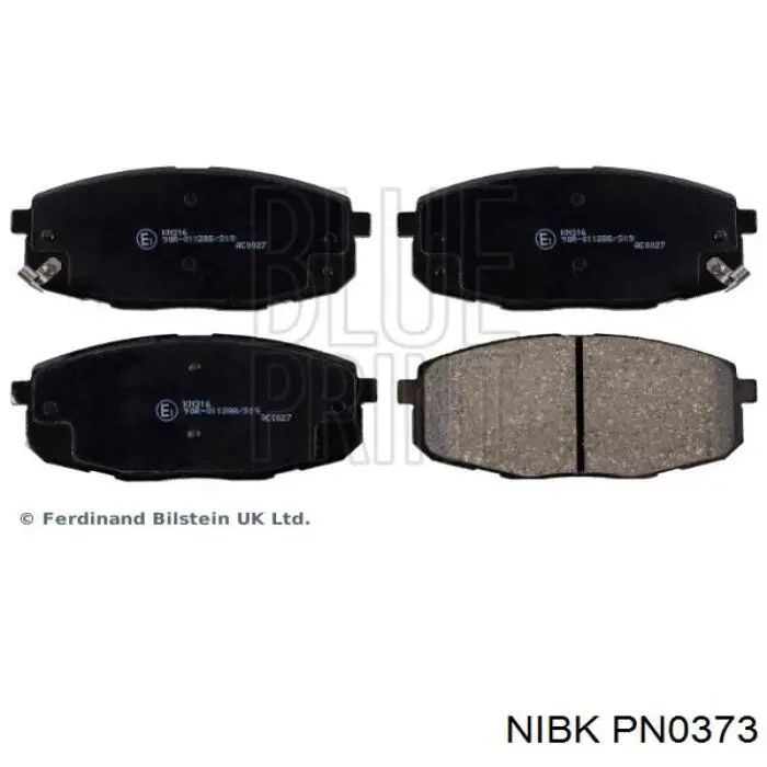 Купити PN0373 Nibk Колодки гальмівні передні, дискові