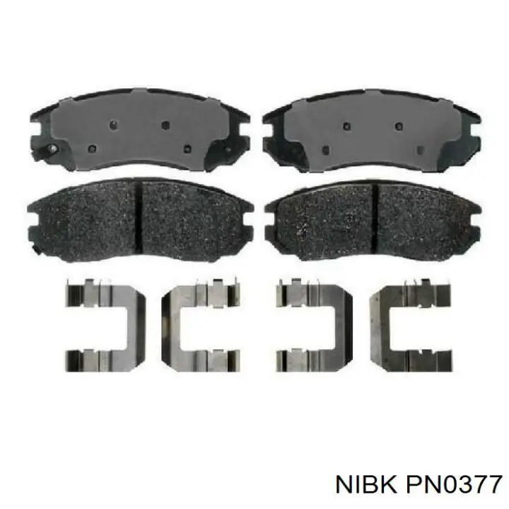 Гальмівні колодки Nibk PN0377 ціна, від 25.34 USD
