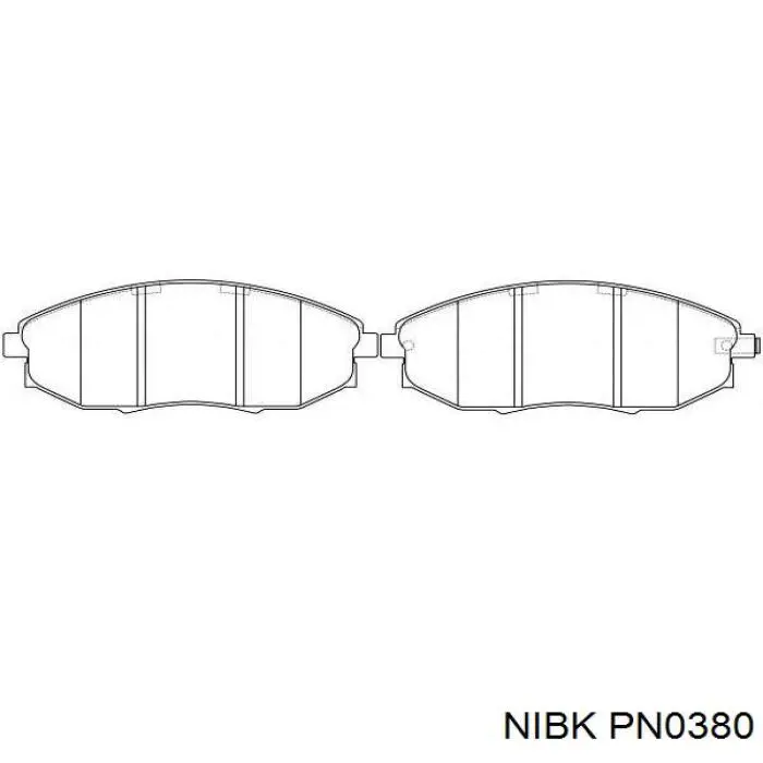 Передні тормозні колодки PN0380 Nibk