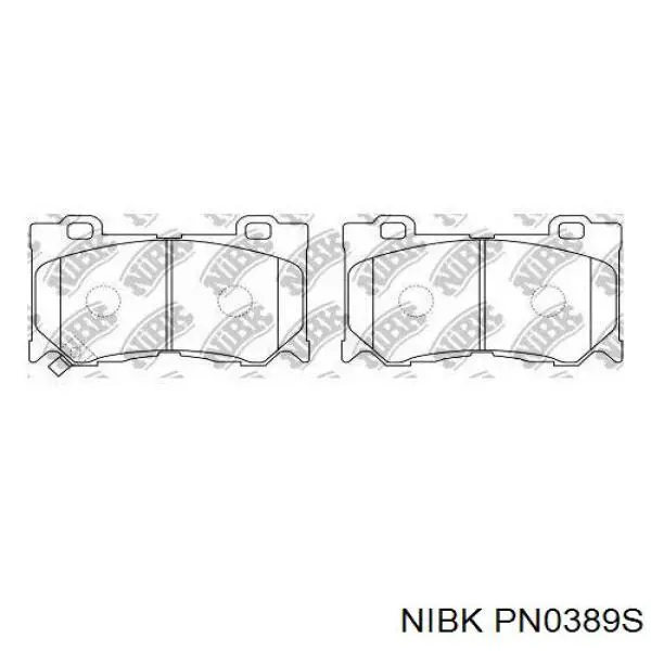 Купити PN0389S Nibk Колодки гальмівні передні, дискові