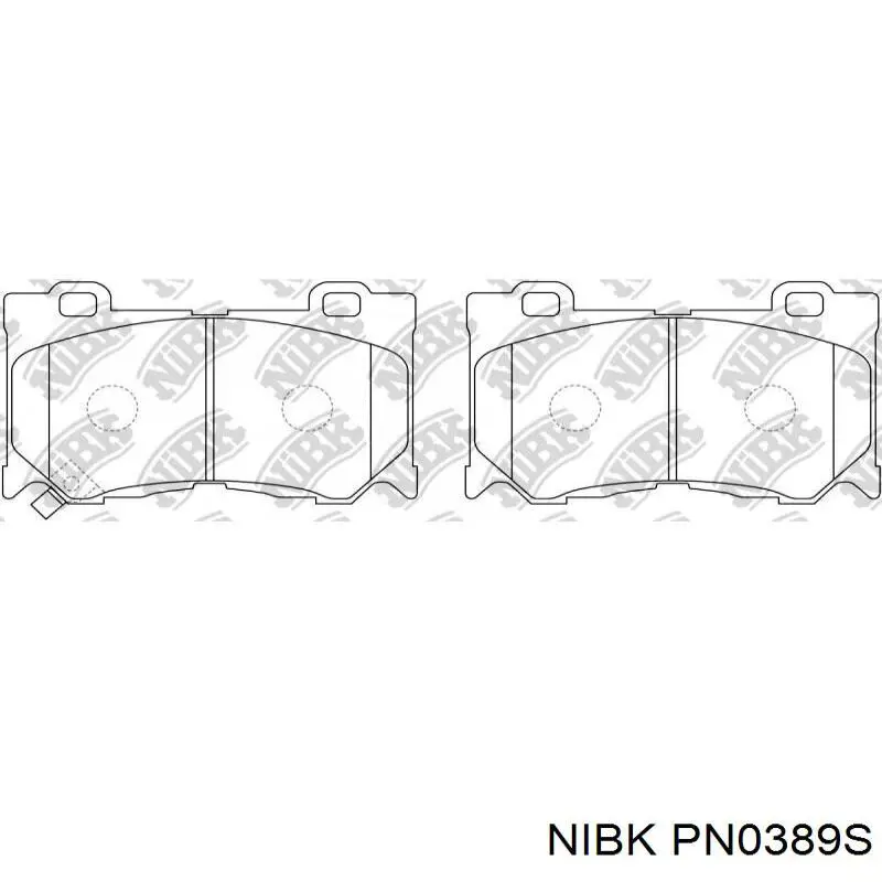 Передні тормозні колодки PN0389S Nibk