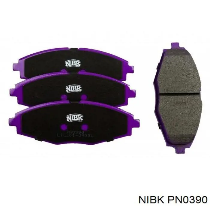 Передні тормозні колодки PN0390 Nibk