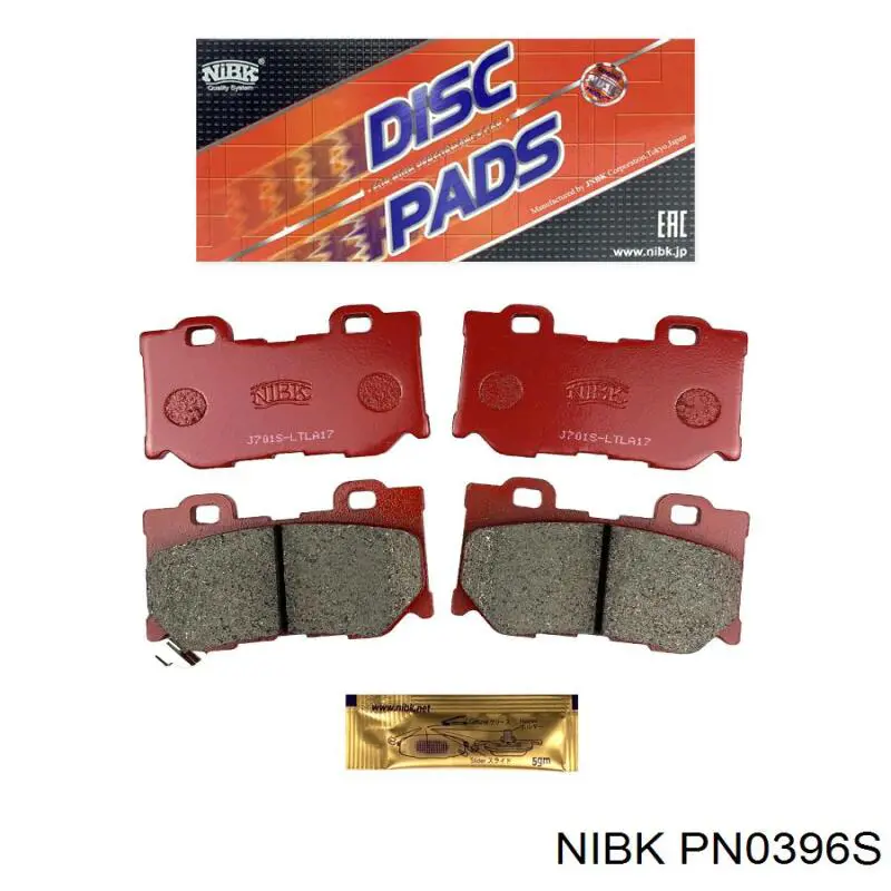 Задні гальмівні колодки Nibk PN0396S ціна, від 30.64 USD