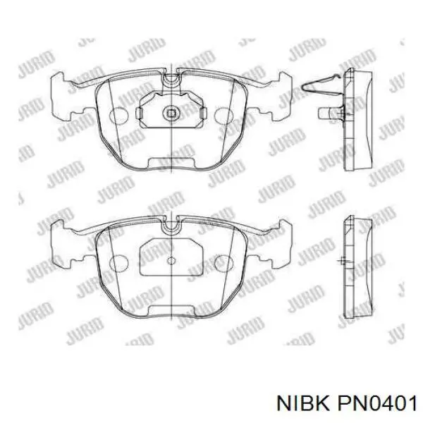 Гальмівні колодки Nibk PN0401 ціна, від 25.37 USD
