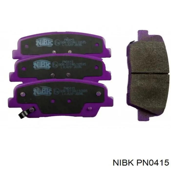 PN0415 Nibk Колодки гальмівні задні, дискові