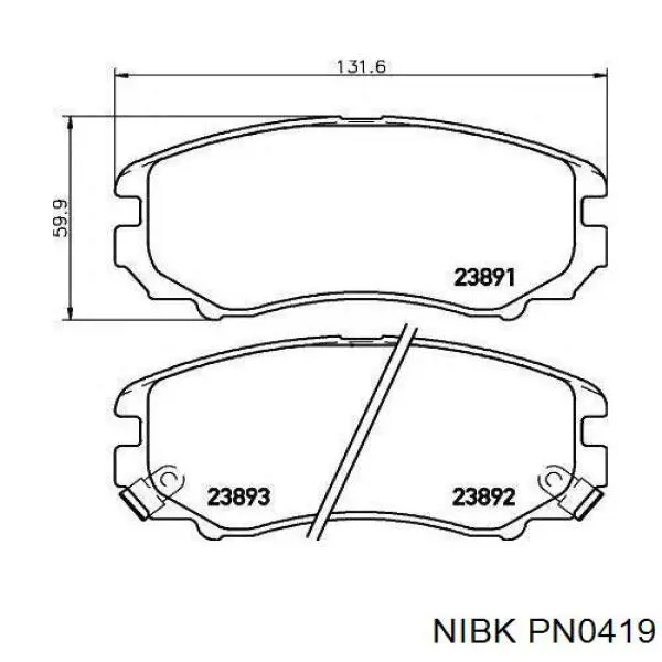 Купити 986494426 Bosch Колодки гальмівні передні, дискові