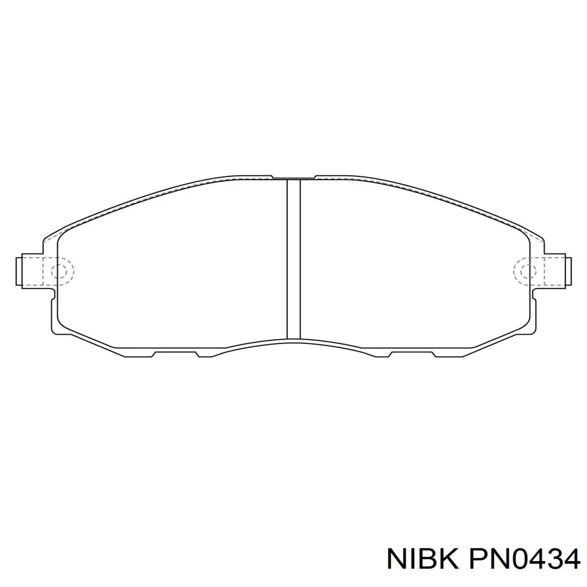 Передні тормозні колодки PN0434 Nibk