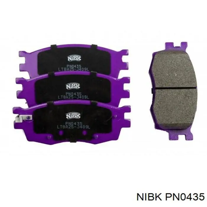 Купити PN0435 Nibk Колодки гальмівні передні, дискові