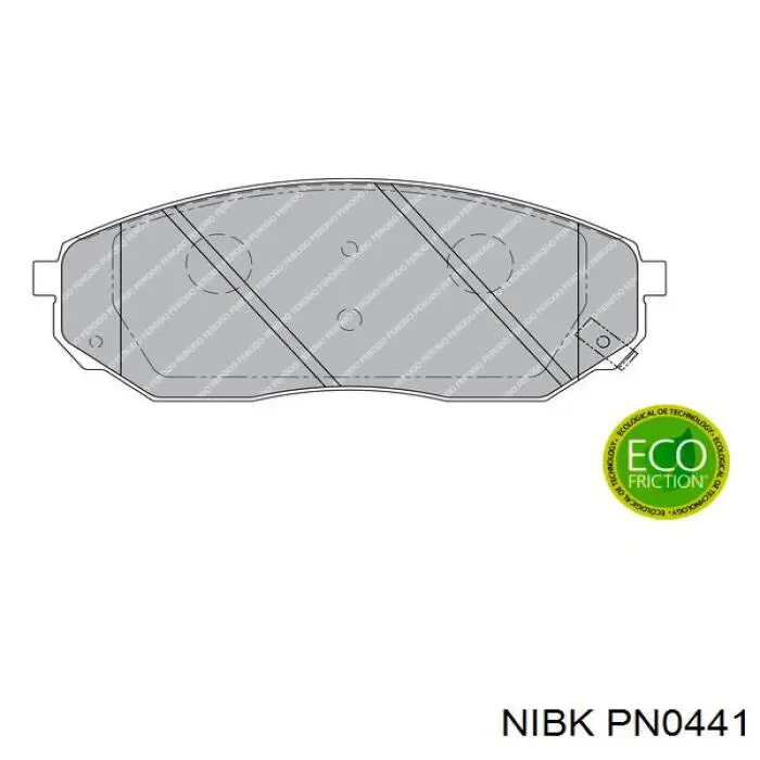 Гальмівні колодки Nibk PN0441 ціна, від 25.39 USD