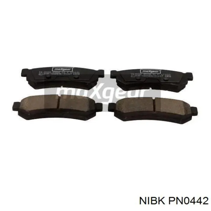 PN0442 Nibk Колодки гальмівні задні, дискові