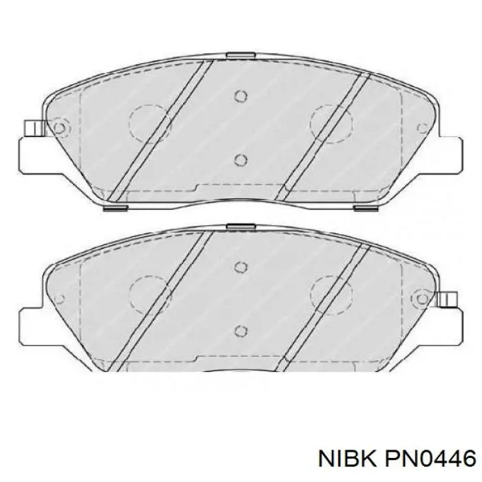Гальмівні колодки Nibk PN0446 ціна, від 26.81 USD