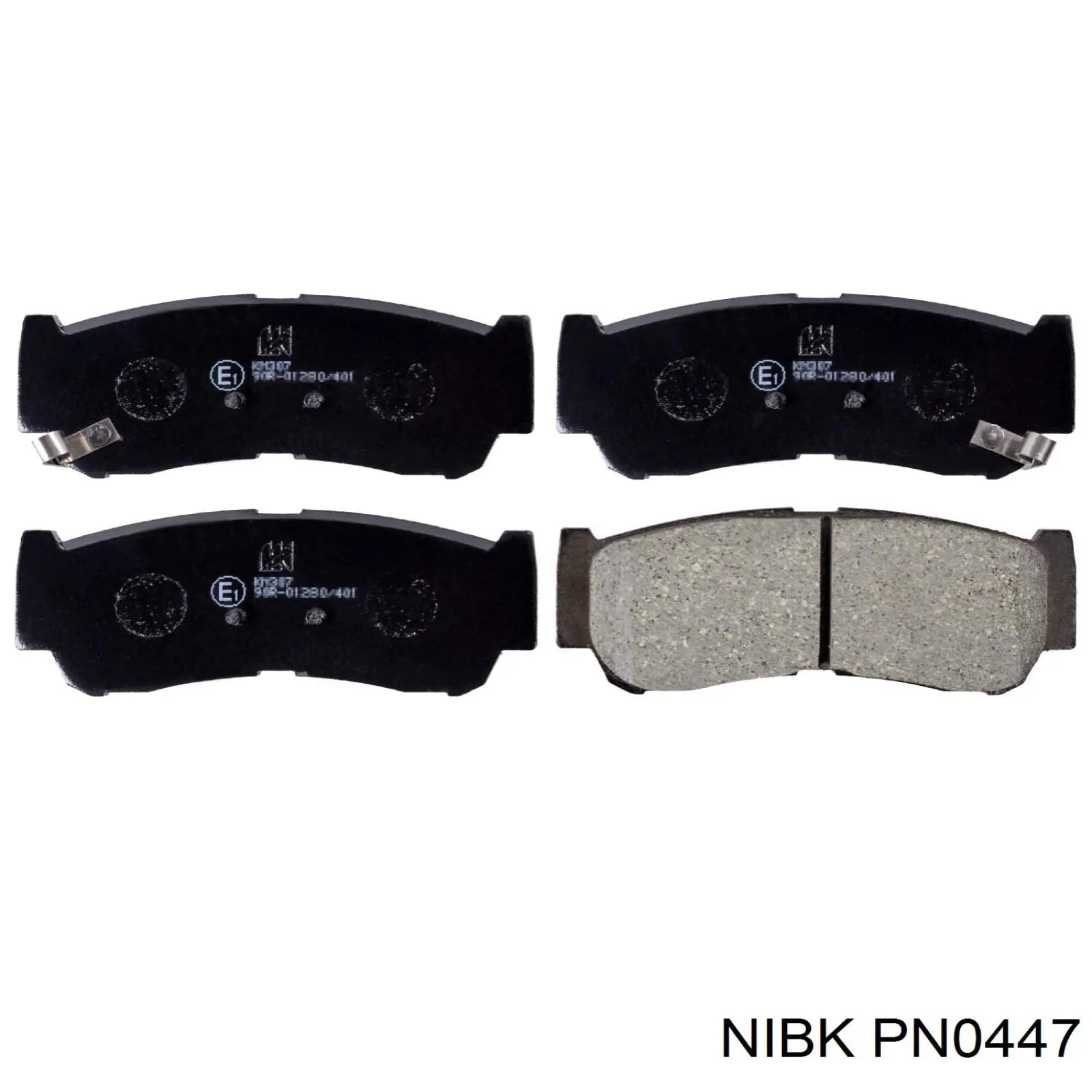 PN0447 Nibk Колодки гальмівні задні, дискові