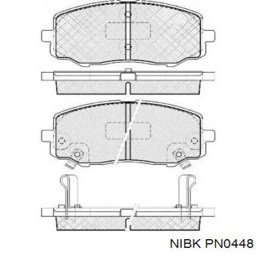 Передні тормозні колодки PN0448 Nibk