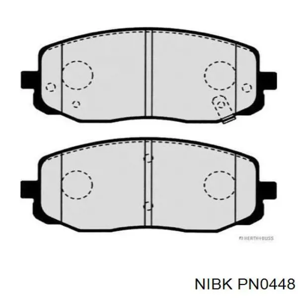 Гальмівні колодки Nibk PN0448 ціна, від 19.00 USD