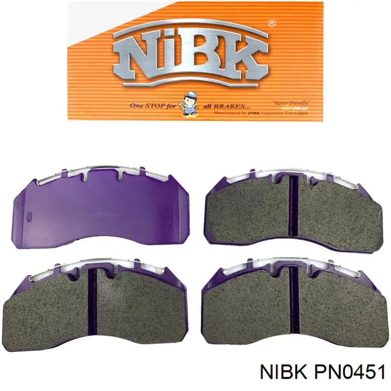 PN0451 Nibk Передні гальмівні колодки