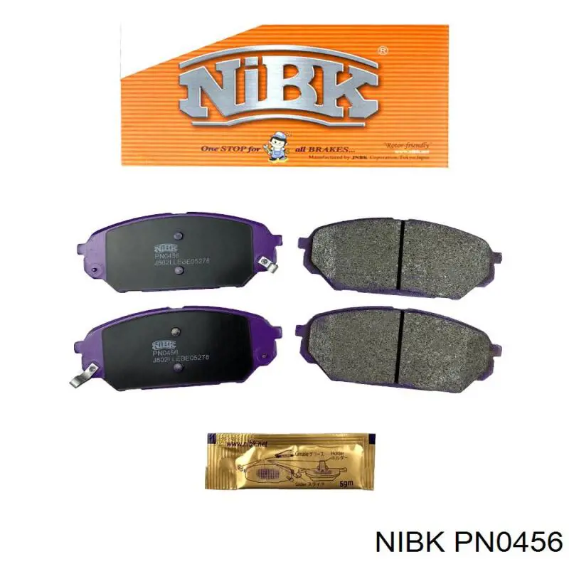 Гальмівні колодки Nibk PN0456 ціна, від 27.38 USD
