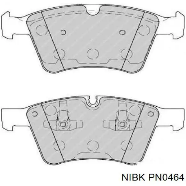 Передні тормозні колодки PN0464 Nibk