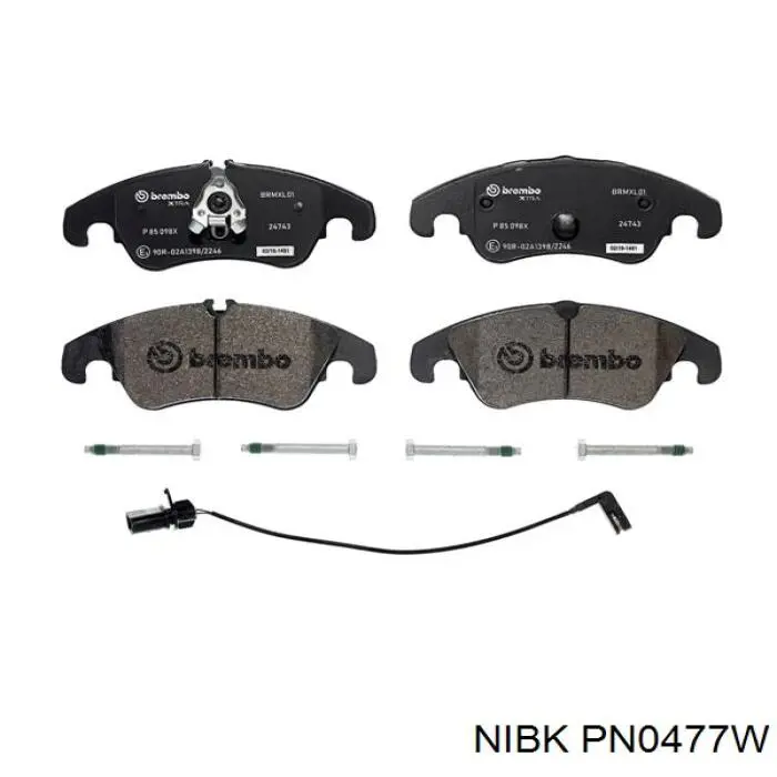 Гальмівні колодки Nibk PN0477W ціна, від 67.49 USD