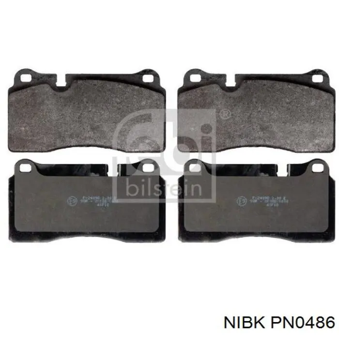 Гальмівні колодки Nibk PN0486 ціна, від 59.19 USD