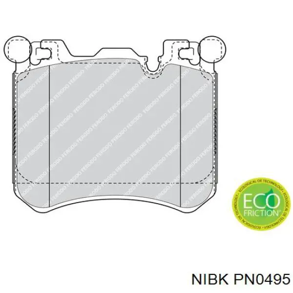 Купити PN0495 Nibk Колодки гальмівні передні, дискові