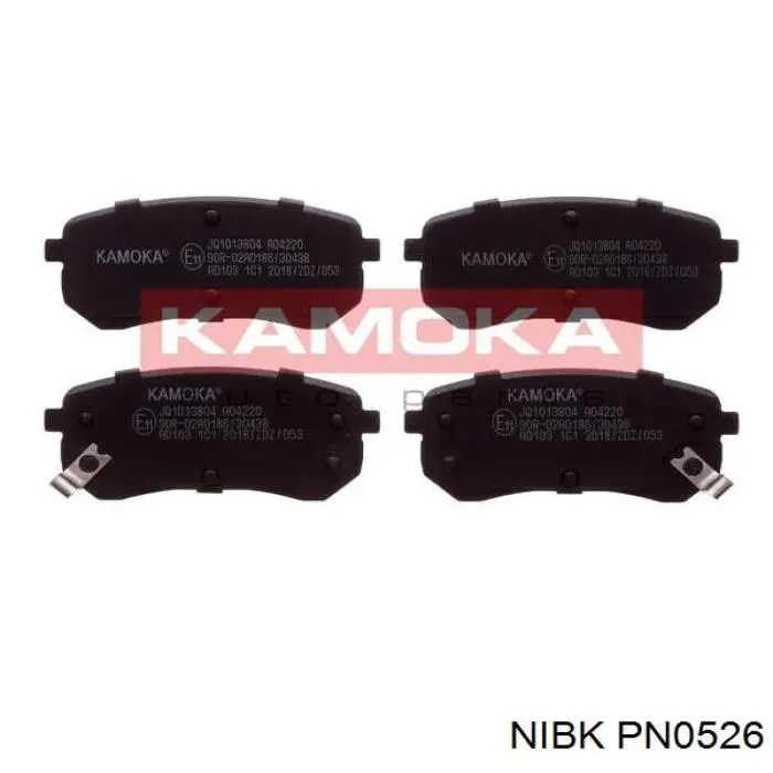 PN0526 Nibk Колодки гальмівні задні, дискові