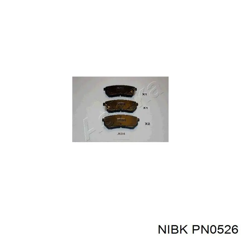 Купити PN0526 Nibk Задні колодки