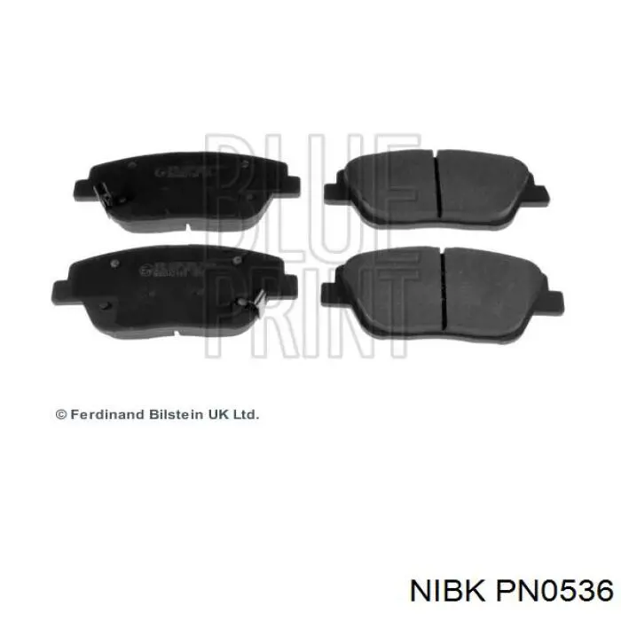 PN0536 Nibk Передні гальмівні колодки