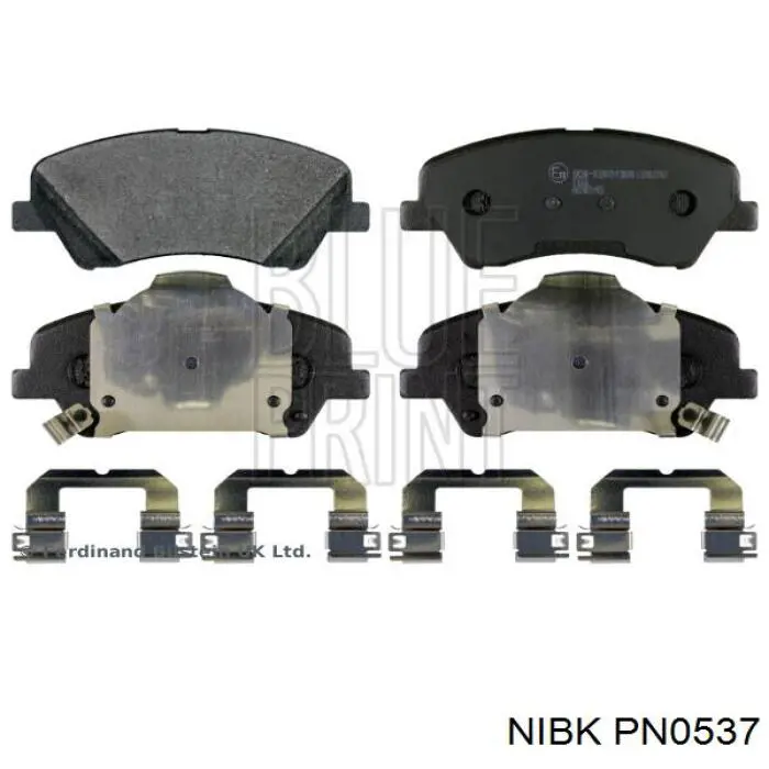 Гальмівні колодки Nibk PN0537 ціна, від 27.99 USD
