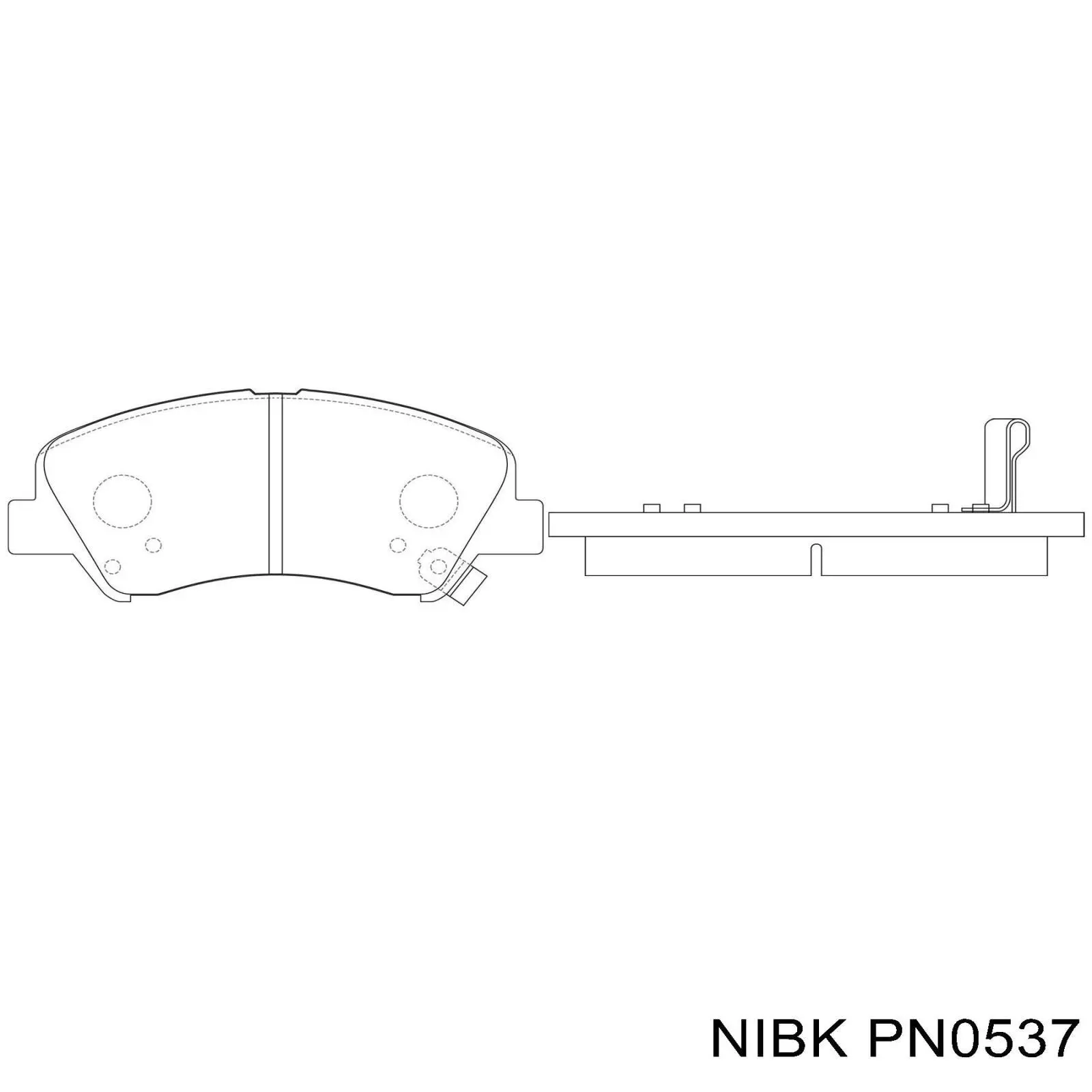 PN0537 Nibk Передні гальмівні колодки