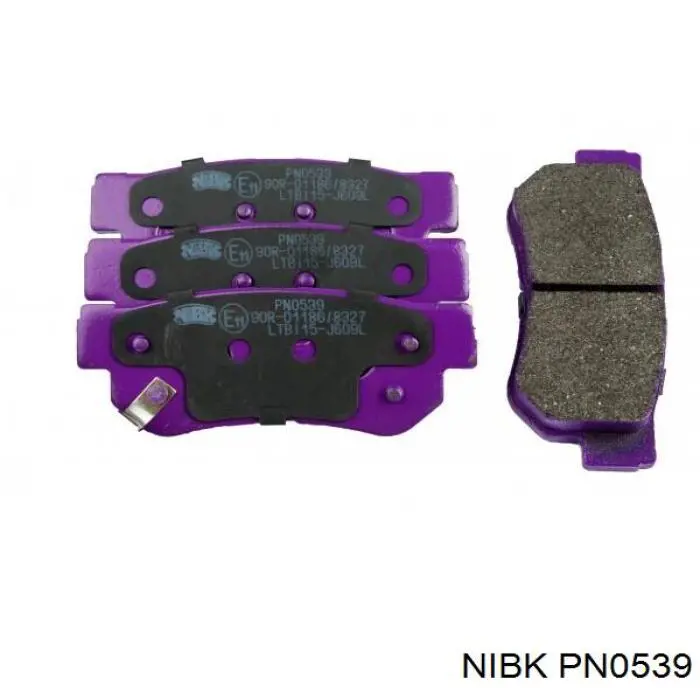 Задні гальмівні колодки Nibk PN0539 ціна, від 11.27 USD