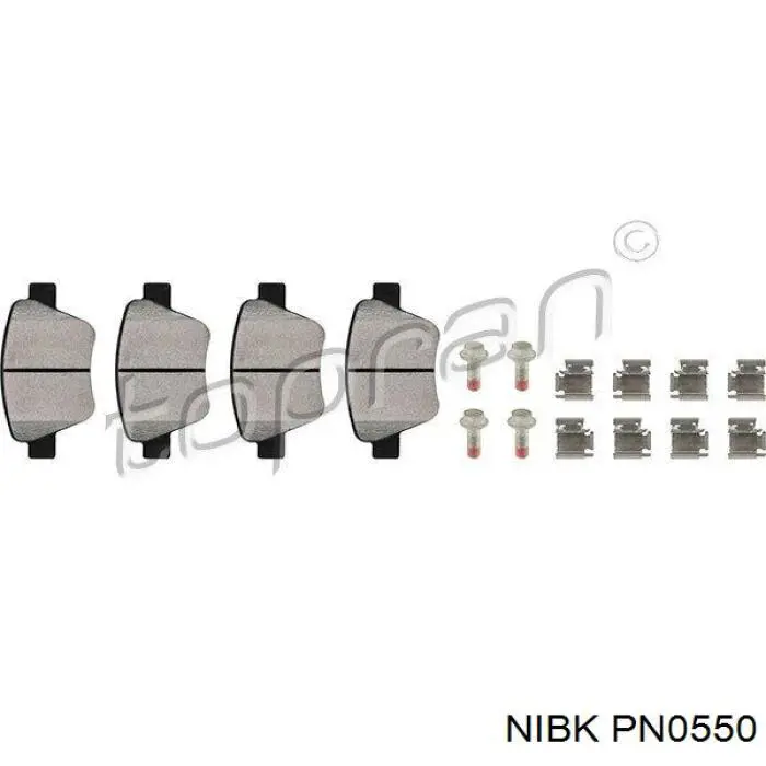 Купити PN0550 Nibk Задні колодки