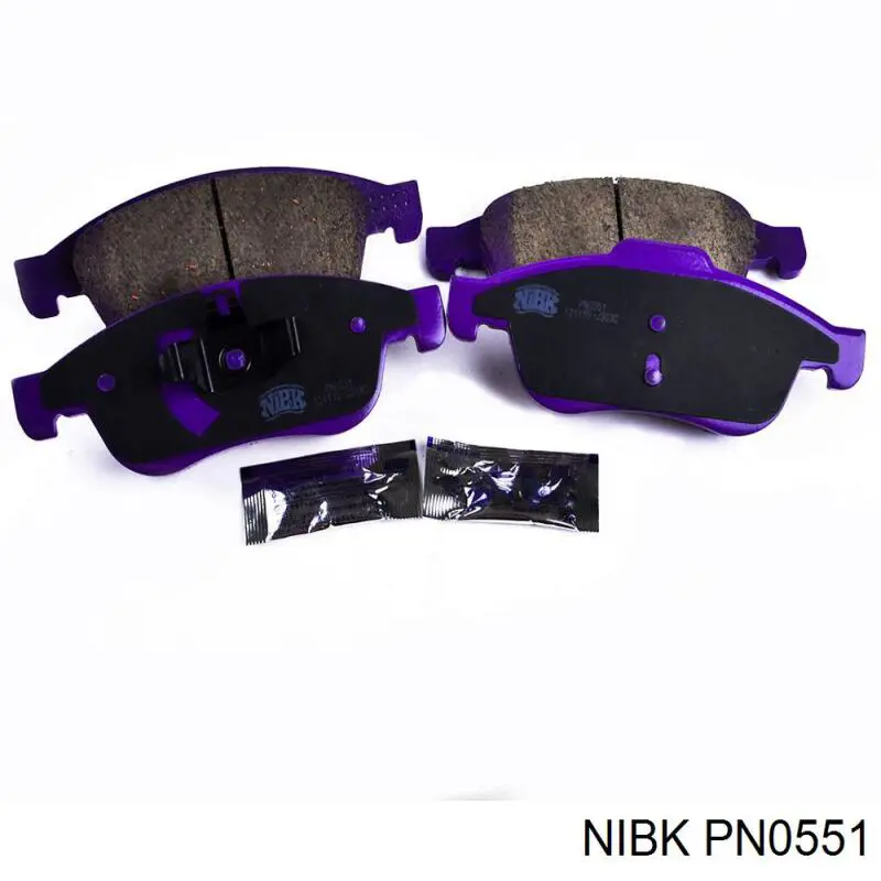 Передні тормозні колодки PN0551 Nibk