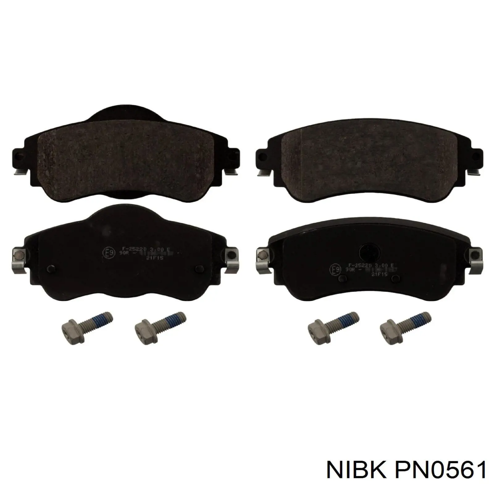 PN0561 Nibk колодки гальмівні передні, дискові