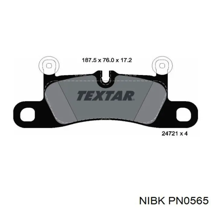 Задні гальмівні колодки 07B31547 Brembo