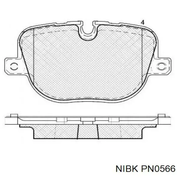 Купити PN0566 Nibk Задні колодки