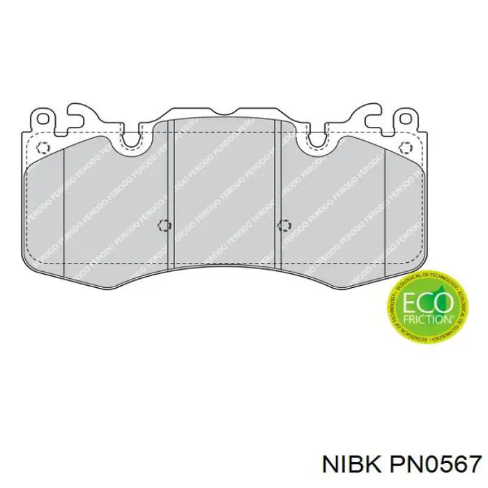 Передні тормозні колодки PN0567 Nibk