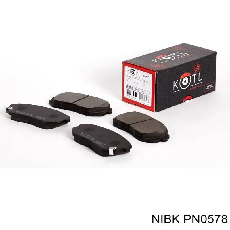 Купити PN0578 Nibk Колодки гальмівні передні, дискові