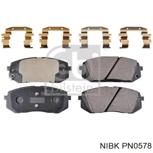 PN0578 Nibk Передні гальмівні колодки
