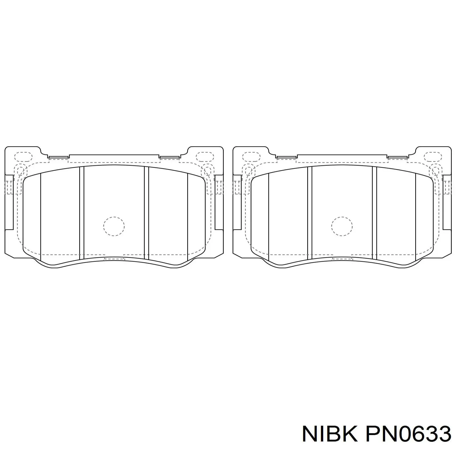 PN0633 Nibk Передні гальмівні колодки