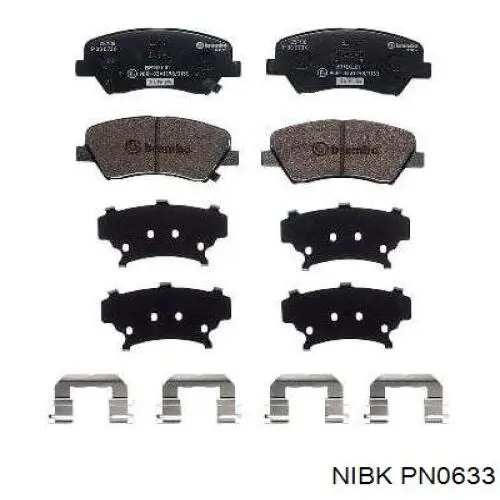 Купити PN0633 Nibk Колодки гальмівні передні, дискові