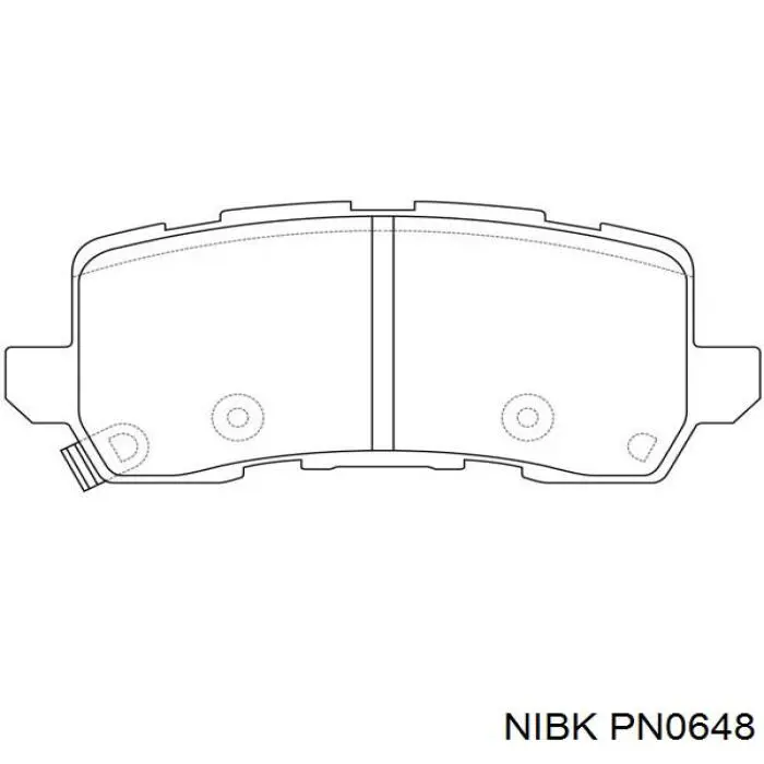 Задні гальмівні колодки Nibk PN0648 ціна, від 51.77 USD
