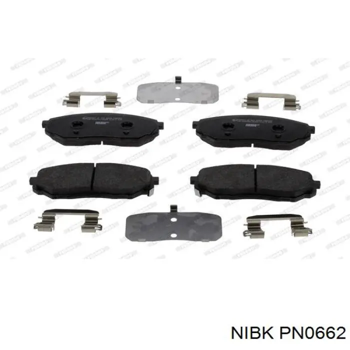 Передні тормозні колодки PN0662 Nibk