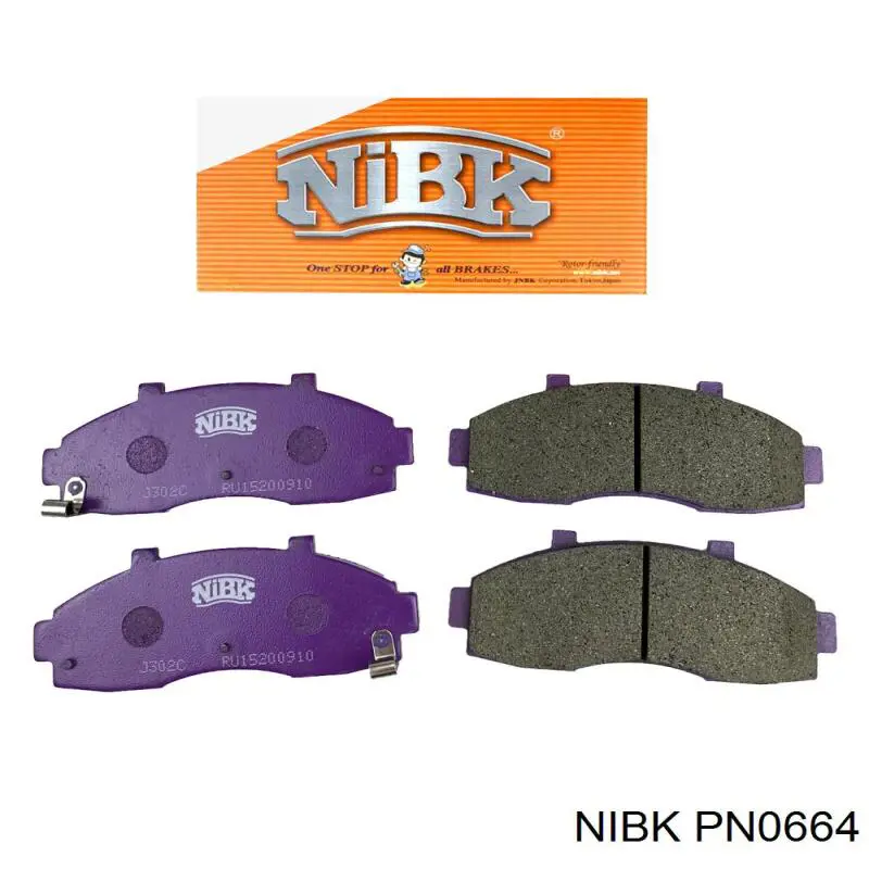 Купити PN0664 Nibk Колодки гальмівні передні, дискові