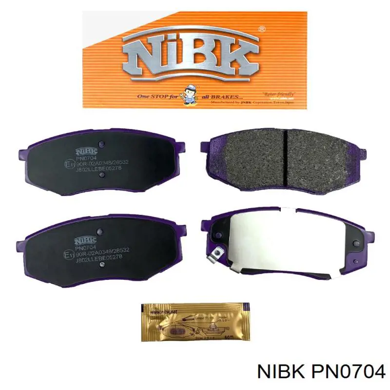 Гальмівні колодки Nibk PN0704 ціна, від 24.58 USD