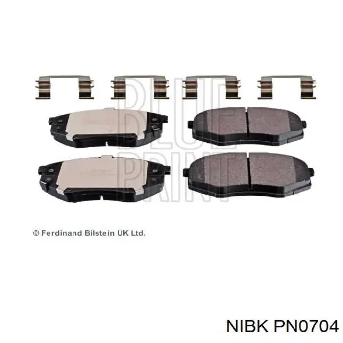 Купити PN0704 Nibk Колодки гальмівні передні, дискові