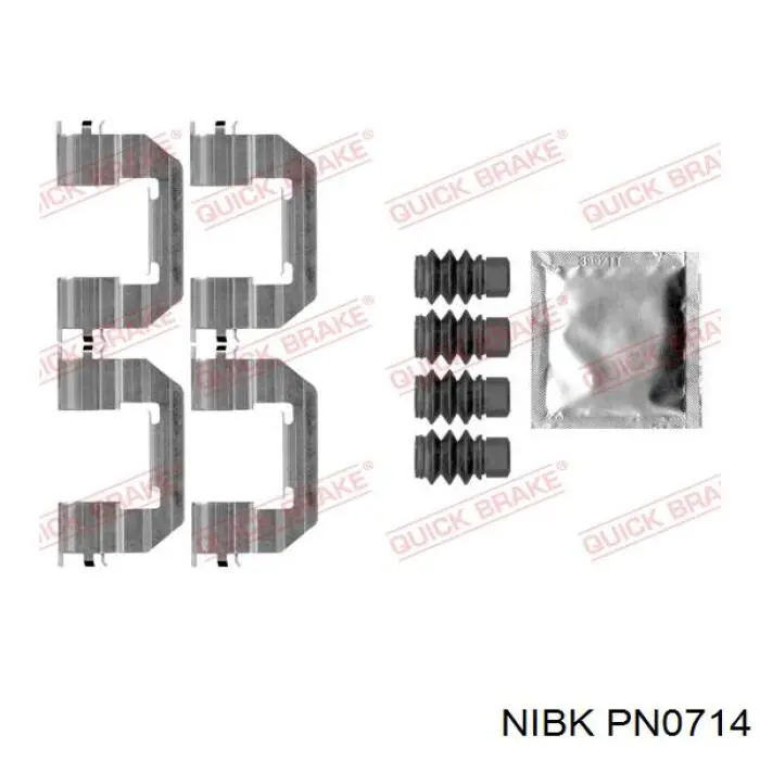 Гальмівні колодки Nibk PN0714 ціна, від 40.33 USD