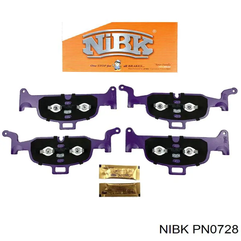 Передні тормозні колодки PN0728 Nibk